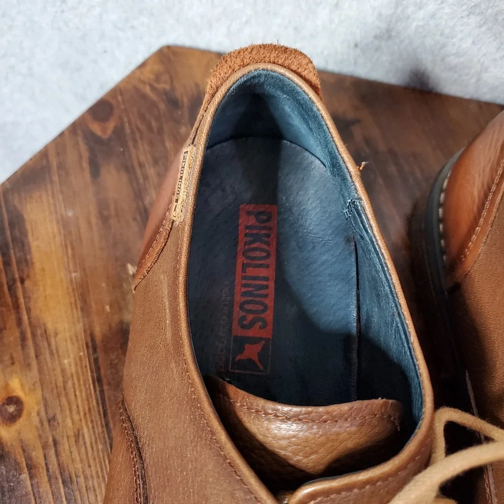 Pikolinos Men's Shoes Bristol Dress Oxfords Size 45 Brown Leather US Sz 12